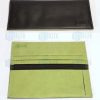 Porta cheques bancario a dos colores con grabado de logotipo
