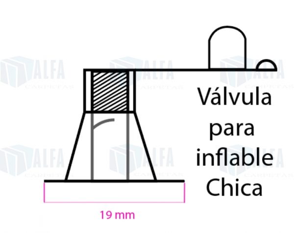 Valvula para inflable chica