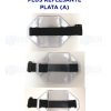 Gafete brazo Plus Reflejante PLATA (A)