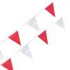 linea de banderines rojos con blanco para venta